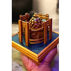 Handmade From Bamboo ~ Miniature Sanchi Stupa