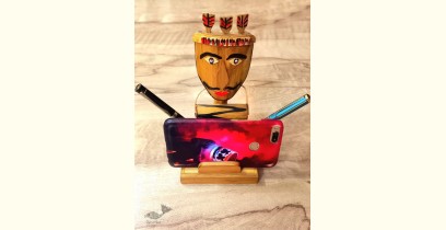 Handmade From Bamboo | Tribal Mobile Stand With Pen Holder