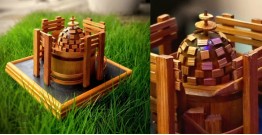 Handmade From Bamboo ~ Miniature Sanchi Stupa