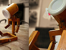 Handmade From Bamboo | Bamboo Robotic Table Lamp