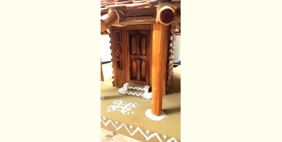 Handmade From Bamboo - Miniature Tribal Warli Art House