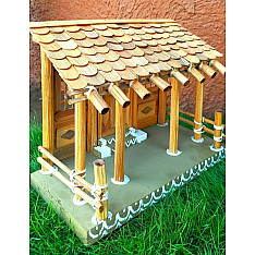 Handmade From Bamboo | Miniature Tribal Warli Hut