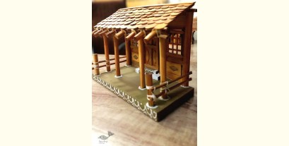 Handmade From Bamboo | Miniature Tribal Warli Hut