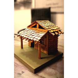 Handmade From Bamboo - Miniature Hut Dual Shed