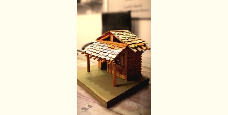 Handmade From Bamboo - Miniature Hut Dual Shed