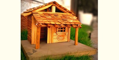 Handmade From Bamboo - Miniature Hut Dual Shed