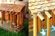 Handmade From Bamboo | Miniature Tribal Warli Hut