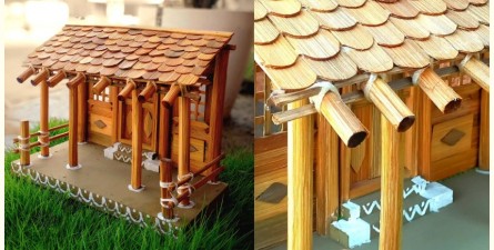 Handmade From Bamboo | Miniature Tribal Warli Hut