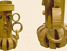 Handmade From Bamboo -  Flower Pot 