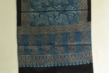 Ajrakh Printed Mashru (Cotton + Silk) Stole