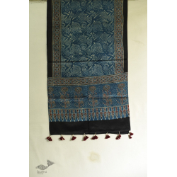 Ajrakh Printed Mashru (Cotton + Silk) Stole