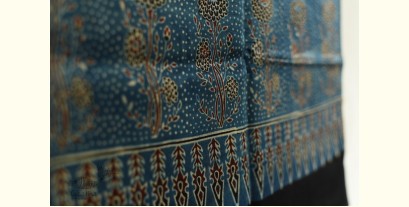 Ajrakh Printed Mashru (Cotton + Silk) Stole