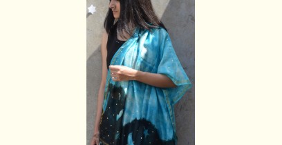 Harini ☙ Chanderi Clamp Dyed & Hand Embroidered ☙ Moon Dupatta ☙ 8
