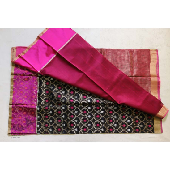 Bodhita ⚛ Handloom Chanderi Zari Full Jaal Saree ⚛ 12