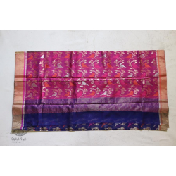 Satyawati ⚛ Handloom Chanderi Zari Full Jaal Saree ⚛ 9