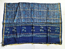 पलक ⚛ Dabu Printed . Embroidered Maheshwari  Saree ⚛ 15