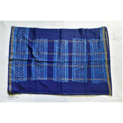 पलक ⚛ Dabu Printed . Embroidered Maheshwari  Saree ⚛ 11