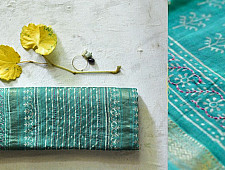 पलक ⚛ Dabu Printed . Embroidered Maheshwari  Saree ⚛ 16