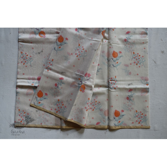 Handloom Chanderi Printed Saree - 1