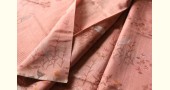 Handloom Chanderi Tissue Silk Saree - Carrot Red