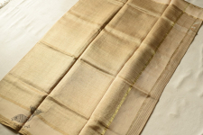 Manjula | Handloom Chanderi Tissue Silk Saree - Beige