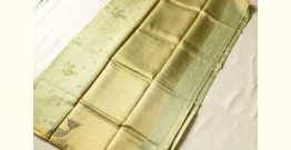 Manjula | Handloom Chanderi Tissue Silk Saree - Light Green
