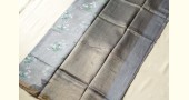 Handloom Chanderi Tissue Silk Saree - Grey