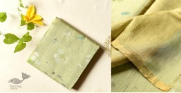 Manjula | Handloom Chanderi Tissue Silk Saree - Light Green