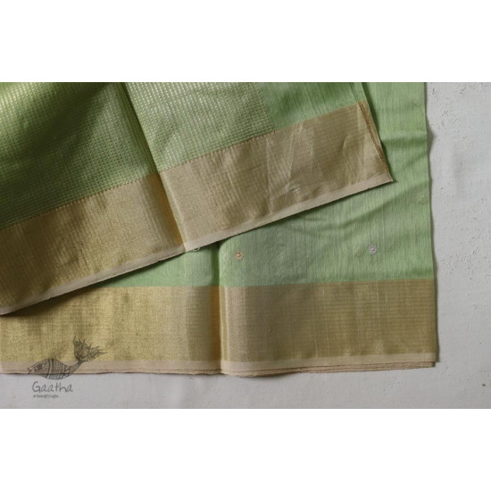 Manjula - Handloom Chanderi Boota Saree - 12