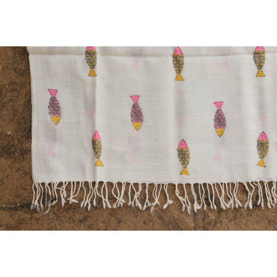 Izhaar | इज़हार ☙ Angora Woolen Printed Stole ☙ 4