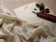 Izhaar | इज़हार ☙ Angora Woolen Printed Stole ☙ 4