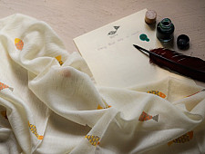 Izhaar | इज़हार ☙ Angora Woolen Printed Stole ☙ 5