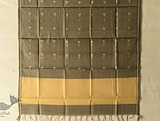 Maalti . मालती | Chanderi Woven Boota Grey Dupatta