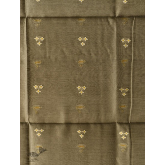 shop Chanderi Woven Boota Grey Dupatta