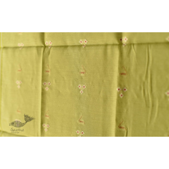 shop Chanderi Woven Boota Dupatta Green