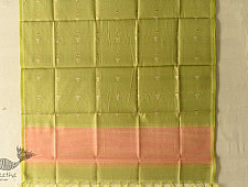 Maalti . मालती | Chanderi Woven Boota Dupatta - Green