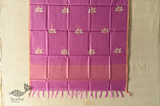 Maalti . मालती | Chanderi Woven Boota Dupatta - Lotus Motif