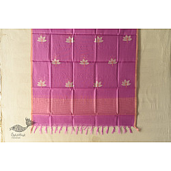 Maalti . मालती | Chanderi Woven Boota Dupatta - Lotus Motif