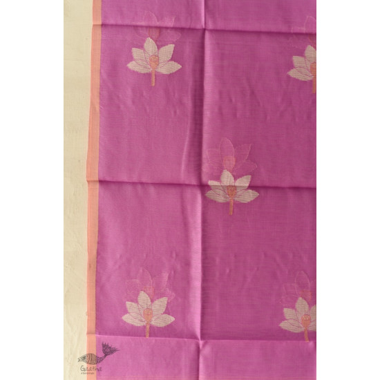 shop Chanderi Woven Boota Dupatta Lotus Motif