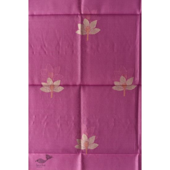 shop Chanderi Woven Boota Dupatta Lotus Motif