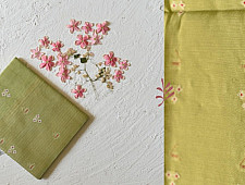 Maalti . मालती | Chanderi Woven Boota Dupatta - Green