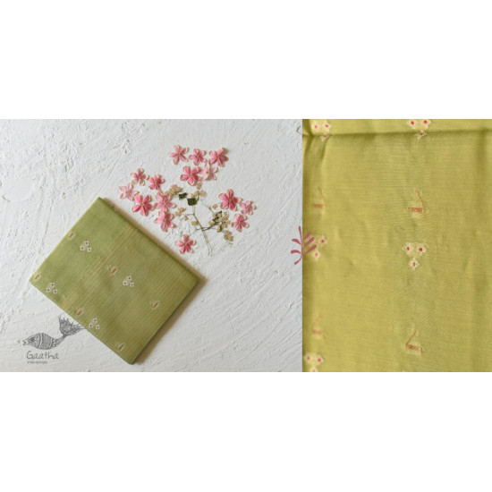 shop Chanderi Woven Boota Dupatta Green