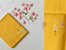 Maalti . मालती | Chanderi Woven Boota Dupatta - Yellow