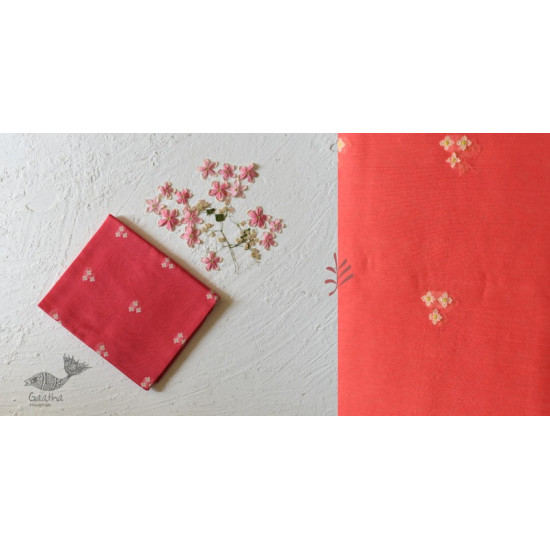 shop Chanderi Woven Boota Red Dupatta