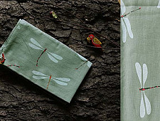 Nisarg . निसर्ग ☙ Cotton Stole (Printed) ☙ Pistachio green