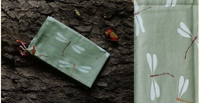 Nisarg . निसर्ग ☙ Cotton Stole (Printed) ☙ Pistachio green