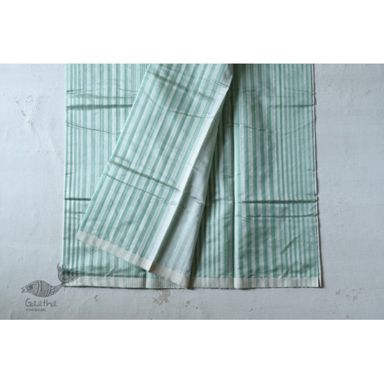 Handloom Chanderi Woven Stripe Saree