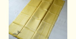 Satyawati | Handloom Chanderi Woven Stripe Saree - Yellow