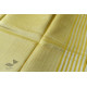 Handloom Chanderi Woven Stripe Saree - Yellow