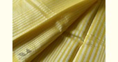 Handloom Chanderi Woven Stripe Saree - Yellow